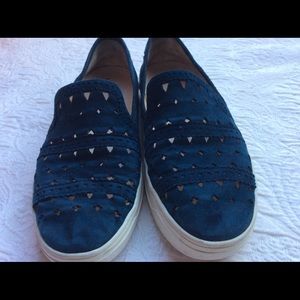 Women’s  8.5m Blue Suede Via Spiga Sneakers